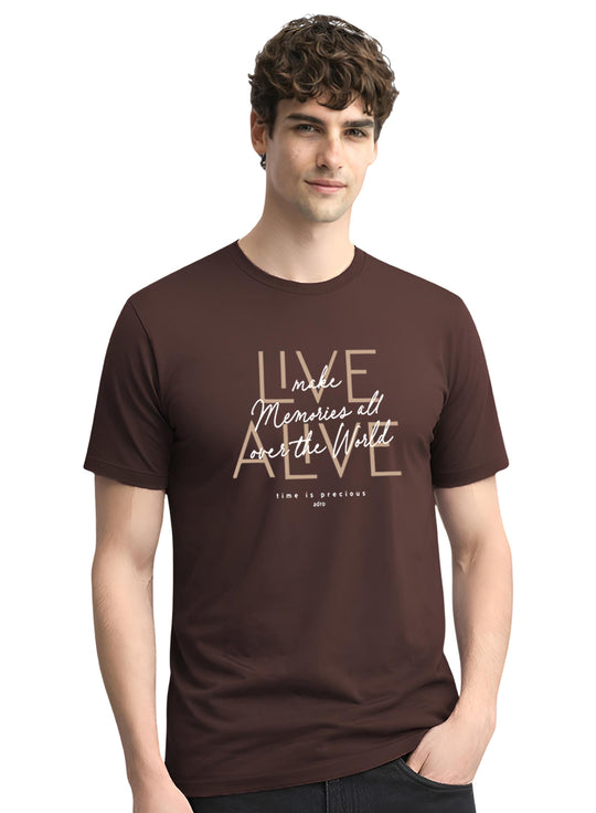 ADRO Printed Tshirt for Men | Cotton Printed T-shirt | Regular Fit Casual Mens T-Shirts | Premium Summer Tshirts