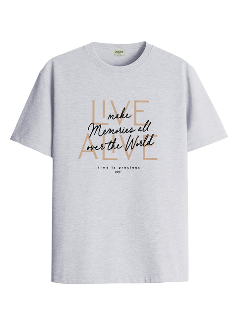 ADRO Printed Tshirt for Men | Cotton Printed T-shirt | Regular Fit Casual Mens T-Shirts | Premium Summer Tshirts