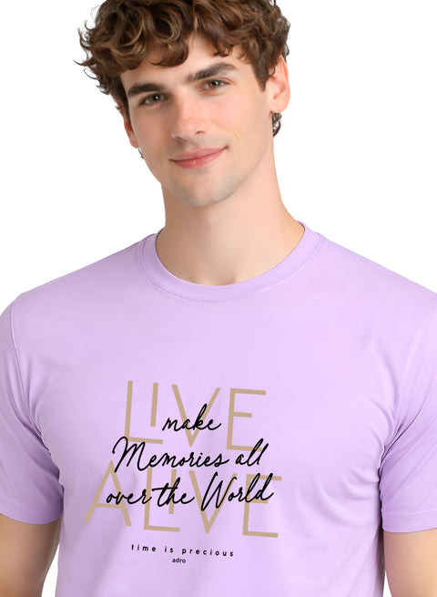 ADRO Printed Tshirt for Men | Cotton Printed T-shirt | Regular Fit Casual Mens T-Shirts | Premium Summer Tshirts