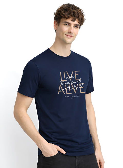 ADRO Printed Tshirt for Men | Cotton Printed T-shirt | Regular Fit Casual Mens T-Shirts | Premium Summer Tshirts