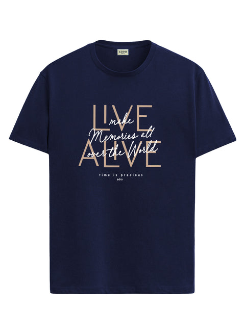 ADRO Printed Tshirt for Men | Cotton Printed T-shirt | Regular Fit Casual Mens T-Shirts | Premium Summer Tshirts
