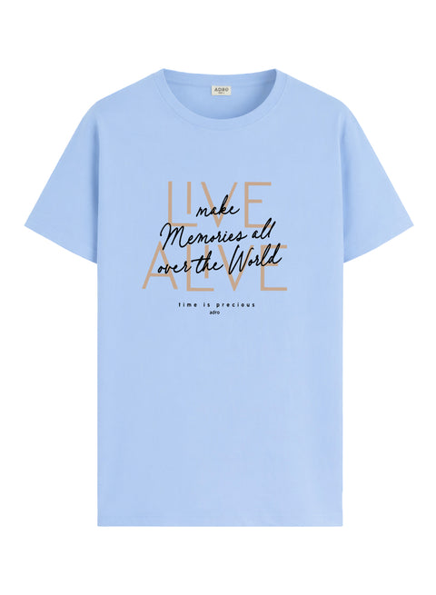 ADRO Printed Tshirt for Men | Cotton Printed T-shirt | Regular Fit Casual Mens T-Shirts | Premium Summer Tshirts