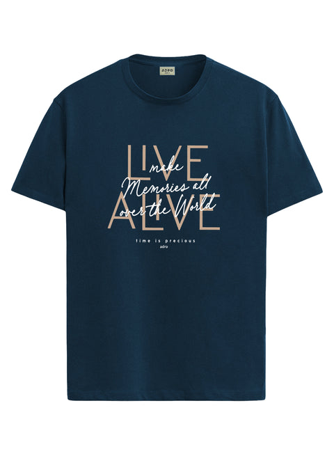 ADRO Printed Tshirt for Men | Cotton Printed T-shirt | Regular Fit Casual Mens T-Shirts | Premium Summer Tshirts