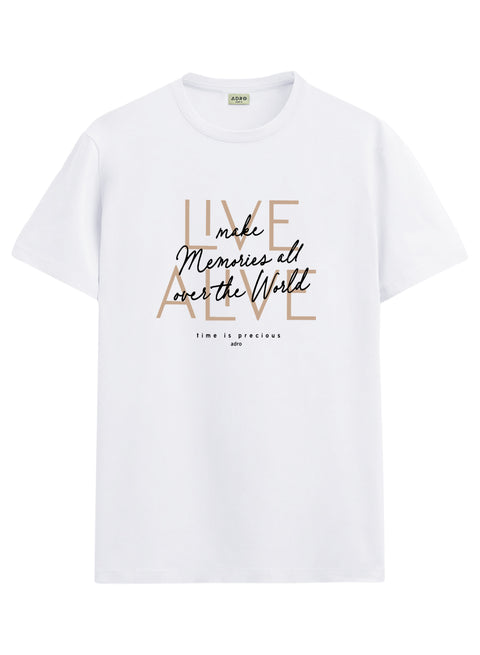 ADRO Printed Tshirt for Men | Cotton Printed T-shirt | Regular Fit Casual Mens T-Shirts | Premium Summer Tshirts