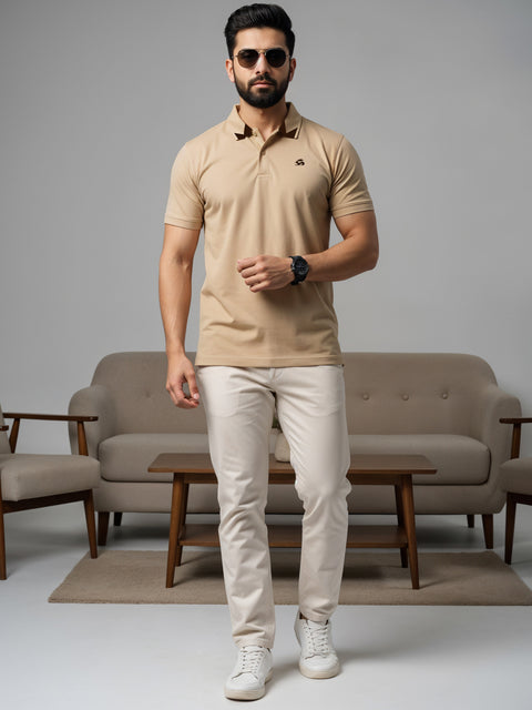 Adro Mens Polo T shirt –100% Cotton Polo Tshirt for men | Solid Polo T-shirt Regular fit