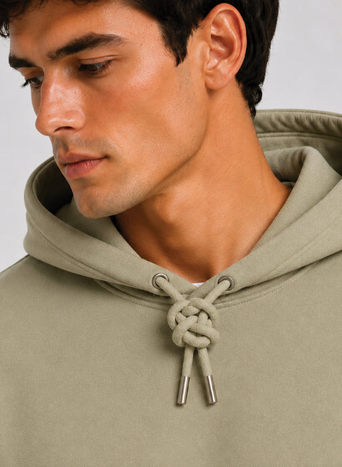ADRO Hoodie for men | 300 GSM Cotton Fleece Warm & Soft Fabric | Mens Hoodies | Casual Sweatshirt for Winter, Travel & Collage | Regular Fit Hooded Pullover | Sand Beige