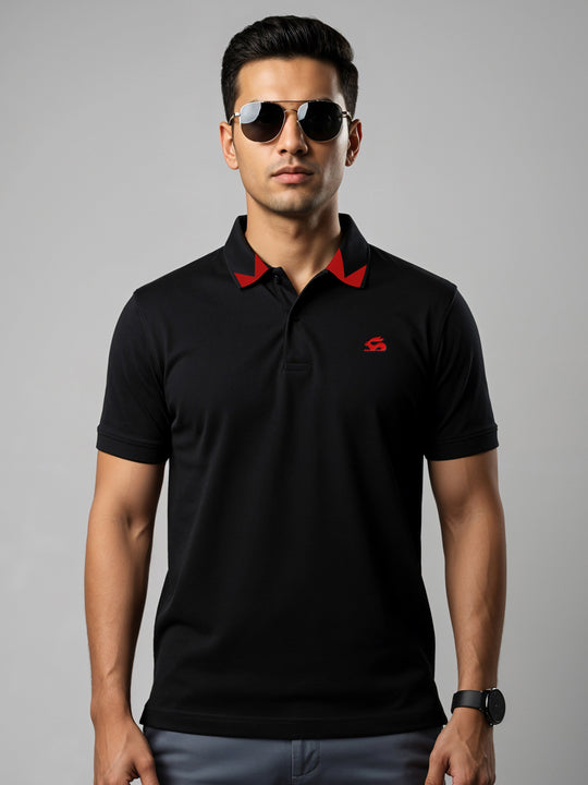 Adro Men’s Polo Shirt | Soft Cotton Blend | Trendy Casual Look