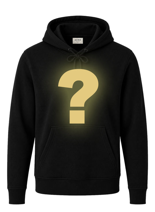 ADRO Men's Mystery Hoodie | 320 GSM Cotton-Blend Fleece | Black