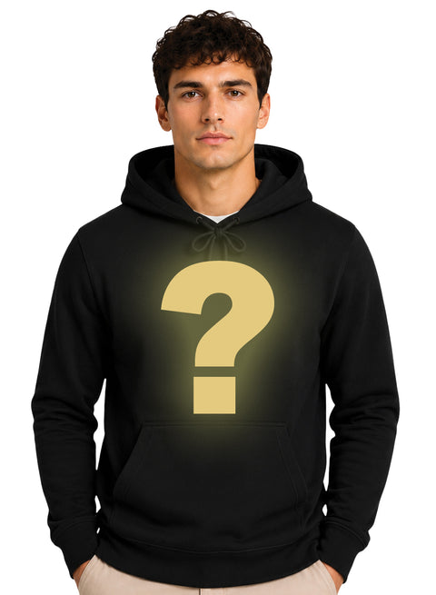 ADRO Men's Mystery Hoodie | 320 GSM Cotton-Blend Fleece | Black