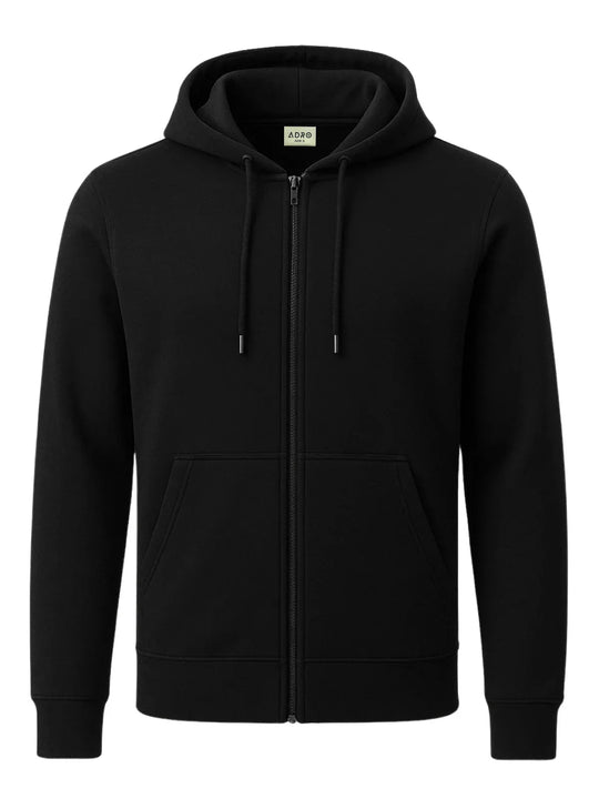 Adro Men’s Zipper Hoodie | Soft Fleece | Casual Streetwear