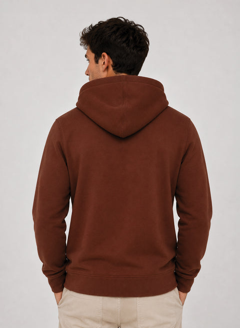 ADRO Hoodie for men | 300 GSM Cotton Fleece Warm & Soft Fabric | Mens Hoodies | Casual Sweatshirt for Winter, Travel & Collage | Regular Fit Hooded Pullover | Mocha Brown