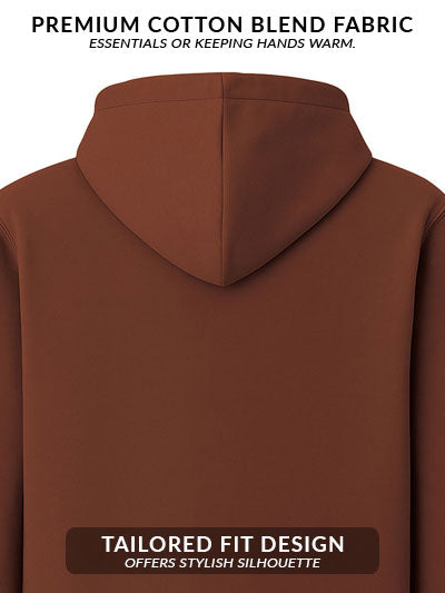 Adro Men’s Regular Fit Zip-Up Hoodie for man | 320 GSM Cotton Poly Fleece Zipper Sweatshirt with Soft Fabric & Printed Hoodies