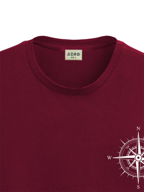 Adro Tshirt for Men | Printed T shirt for men | 100% Cotton Tshirt | Graphic Printed T-shirt | Chest Printed Tshirt | Unisex Tshirt | T-shirts men