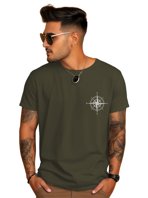 Adro Tshirt for Men | Printed T shirt for men | 100% Cotton Tshirt | Graphic Printed T-shirt | Chest Printed Tshirt | Unisex Tshirt | T-shirts men