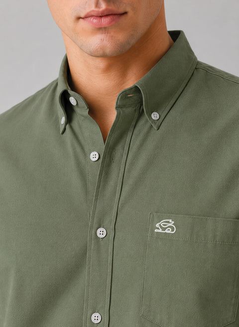 ADRO Premium Oxford Cotton Casual Shirt – Celadon
