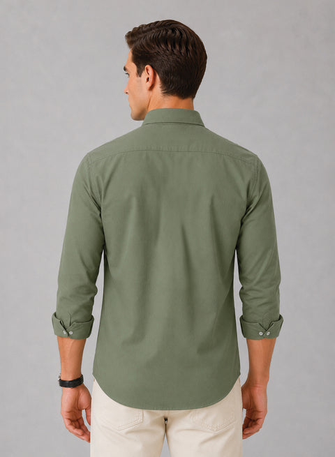 ADRO Premium Oxford Cotton Casual Shirt – Celadon