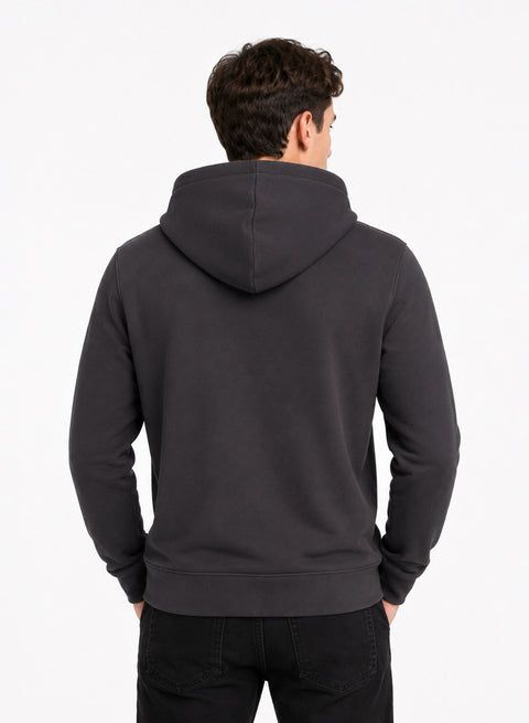 ADRO Zipper Hoodie for Men | 300 GSM Cotton Hoodies | Regular Fit Jacket for Men with Pockets | Sweatshirts with Zipper for Men | Gunmetal Grey