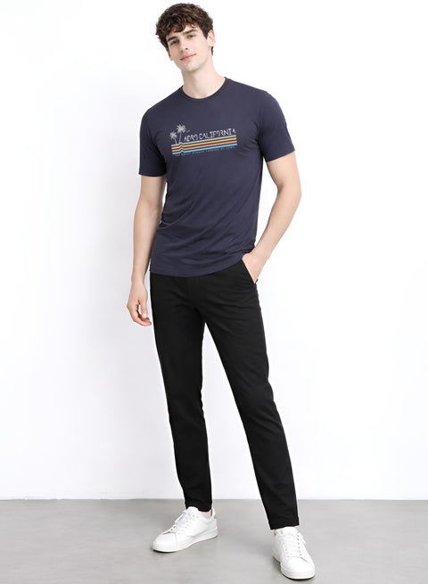 Adro Mens California Graphic T-Shirt | Retro Stripe Print Cotton Summer Tshirt | Stylish Beach T shirt | Comfortable Graphic Tee
