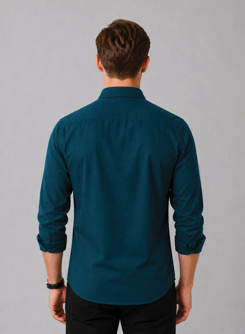 ADRO Premium Oxford Cotton Casual Shirt – Deep-Teal
