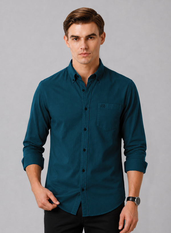 ADRO Premium Oxford Cotton Casual Shirt – Deep-Teal