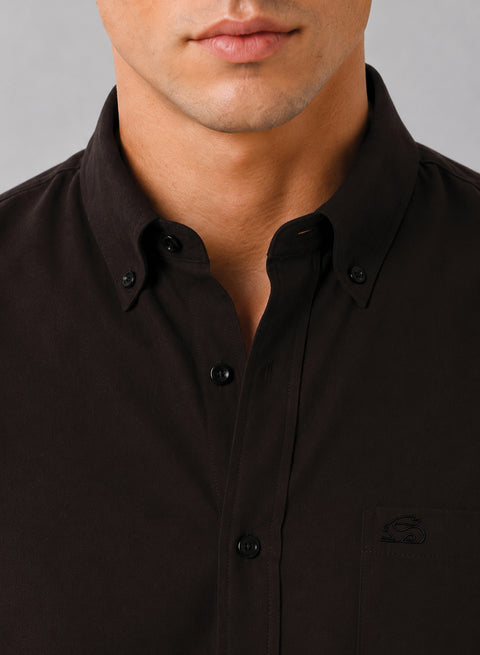 ADRO Premium Oxford Cotton Casual Shirt – Espresso
