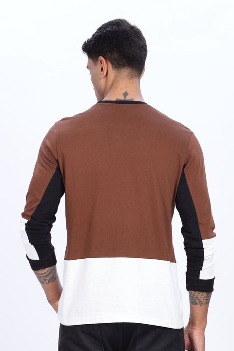 Adro Men Full Sleeve T-Shirt | Premium Cotton Tshirt for Men|Casual Fashion Relaxed Fit Full Sleeve Round neck Tshirt