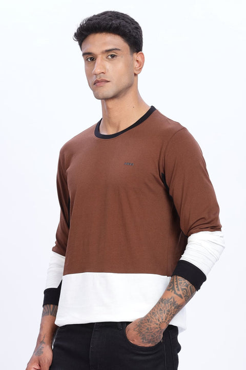 Adro Men Full Sleeve T-Shirt | Premium Cotton Tshirt for Men|Casual Fashion Relaxed Fit Full Sleeve Round neck Tshirt