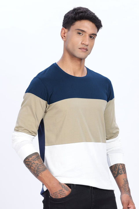 Adro Men Full Sleeve T-Shirt | Premium Cotton Tshirt for Men|Casual Fashion Relaxed Fit Full Sleeve Round neck Tshirt