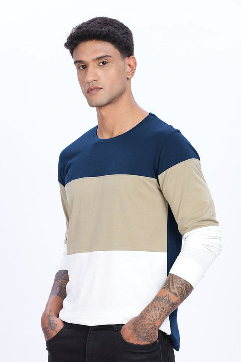 Adro Men Full Sleeve T-Shirt | Premium Cotton Tshirt for Men|Casual Fashion Relaxed Fit Full Sleeve Round neck Tshirt