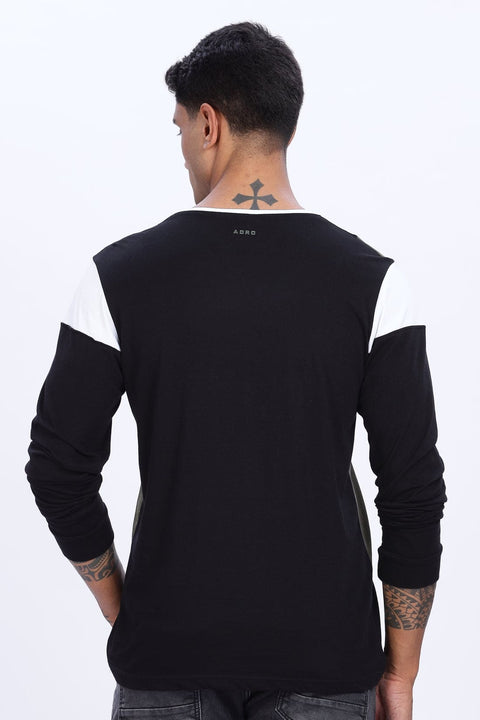 Adro Men Full Sleeve T-Shirt | Premium Cotton Tshirt for Men|Casual Fashion Relaxed Fit Full Sleeve Round neck Tshirt