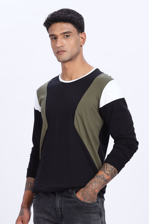 Adro Men Full Sleeve T-Shirt | Premium Cotton Tshirt for Men|Casual Fashion Relaxed Fit Full Sleeve Round neck Tshirt