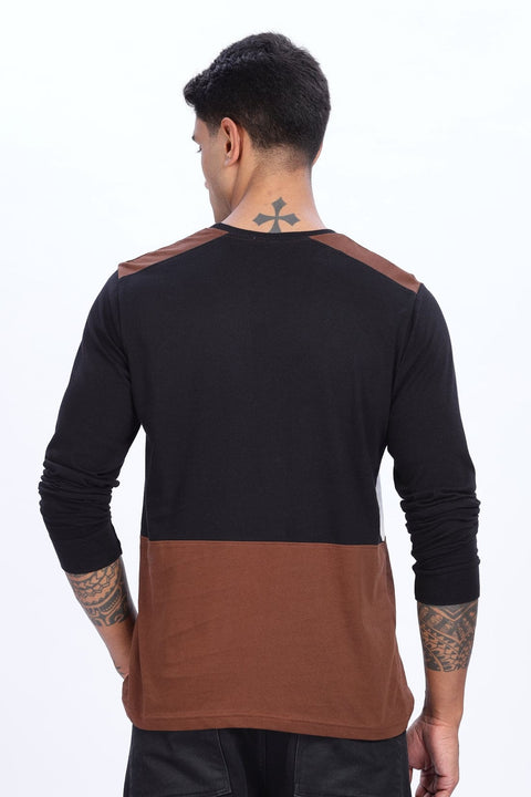 Adro Men Full Sleeve T-Shirt | Premium Cotton Tshirt for Men|Casual Fashion Relaxed Fit Full Sleeve Round neck Tshirt