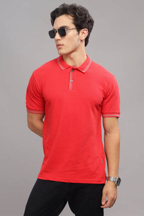 Adro Polo T Shirt for Men | Black Polo T-shirt | 100% Cotton Polo Tshirt | Regular Fit Polo| Available in Plus Size Polo