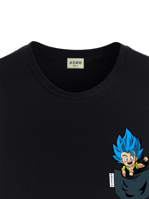 Adro Tshirt for Men | Anime T shirt for men | 100% Cotton Tshirt | Graphic Printed T-shirt | Chest Printed Tshirt | Gogeta Anime Tshirt | T-shirts