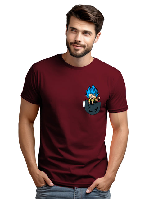 Adro Tshirt for Men | Anime T shirt for men | 100% Cotton Tshirt | Graphic Printed T-shirt | Chest Printed Tshirt | Gogeta Anime Tshirt | T-shirts