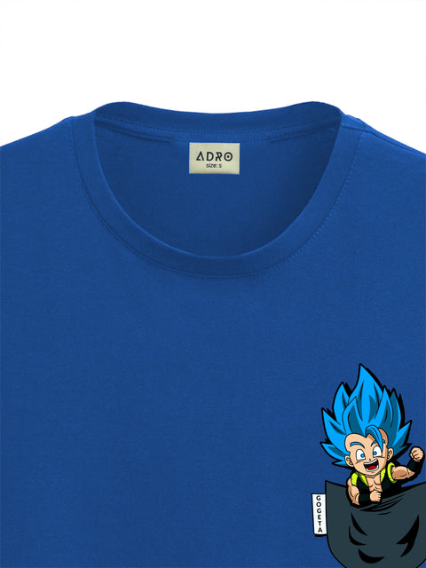 Adro Tshirt for Men | Anime T shirt for men | 100% Cotton Tshirt | Graphic Printed T-shirt | Chest Printed Tshirt | Gogeta Anime Tshirt | T-shirts