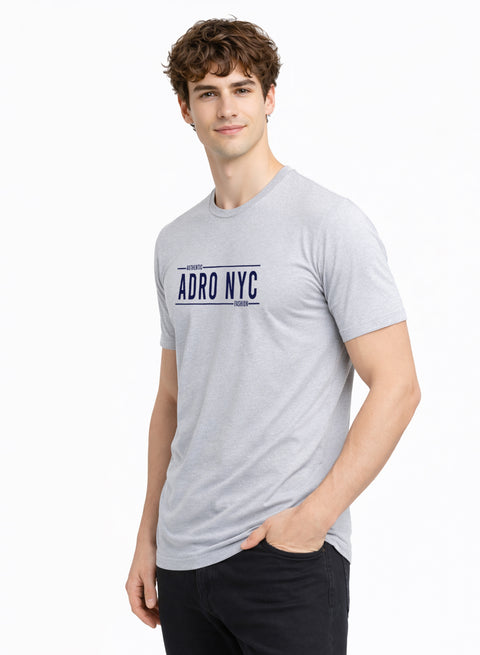 Adro Mens Branded Logo Printed T-Shirt | Typography Print 100% Cotton T shirt | Stylish Tee Summer Regular Fit Graphic Tshirt