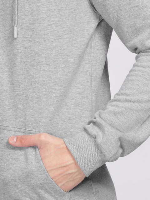 ADRO Men's ADRO Minimal Typography Hoodie | 320 GSM 85% Cotton 15% Polyester Fleece | Regular Fit Hoodie | Winter Casual Streetwear