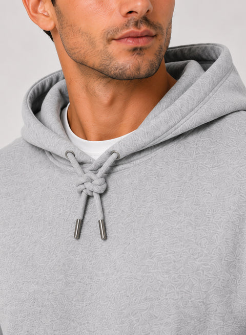 ADRO Hoodie for men | 300 GSM Cotton Fleece Warm & Soft Fabric | Mens Hoodies | Casual Sweatshirt for Winter, Travel & Collage | Regular Fit Hooded Pullover | Heather Grey