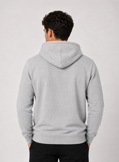 ADRO Hoodie for men | 300 GSM Cotton Fleece Warm & Soft Fabric | Mens Hoodies | Casual Sweatshirt for Winter, Travel & Collage | Regular Fit Hooded Pullover | Heather Grey