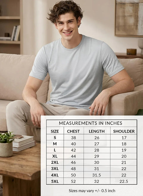 Adro Mens Printed T-Shirt | Cotton Regular Fit Streetwear Tshirt | Trendy Graphic Design Casual T shirt for College & Outings