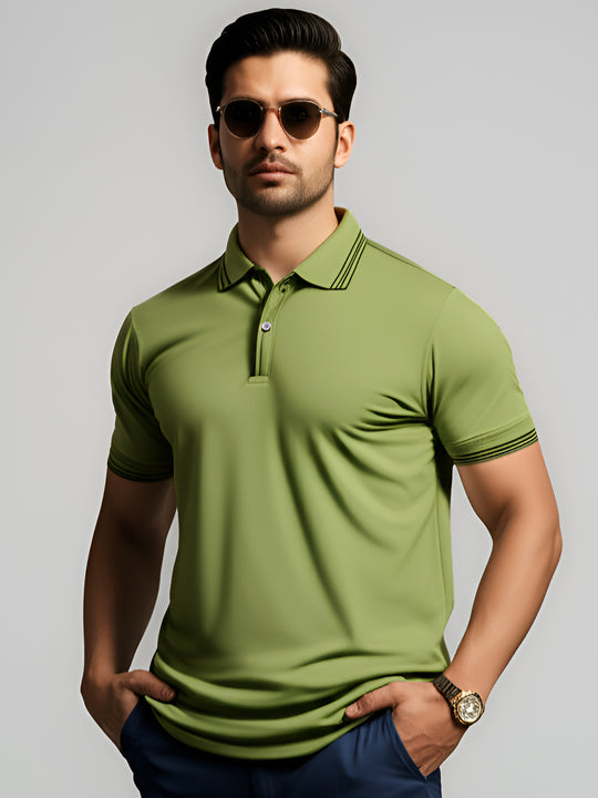 Adro Men’s Polo Shirt | Soft Cotton Blend | Trendy Casual Look