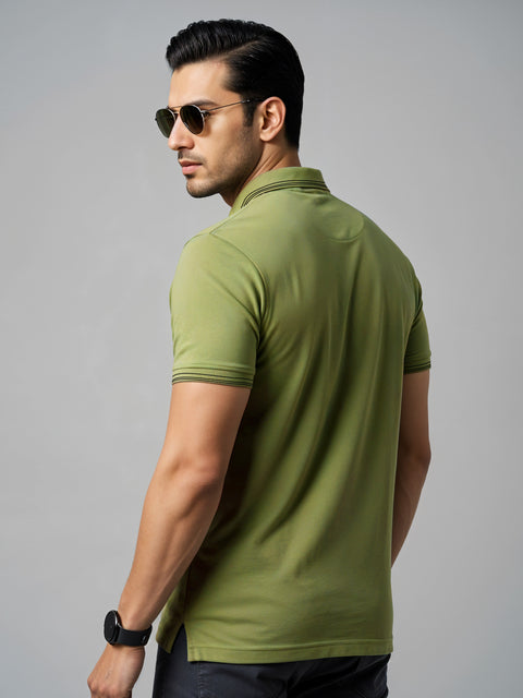 Adro Polo T Shirt for Men | Black Polo T-shirt | 100% Cotton Polo Tshirt | Regular Fit Polo| Available in Plus Size Polo