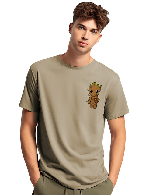 Adro Tshirt for Men | Anime T shirt for men | Graphic Printed T-shirt | Chest Printed Tshirt | Groot Anime Tshirt | T-shirts