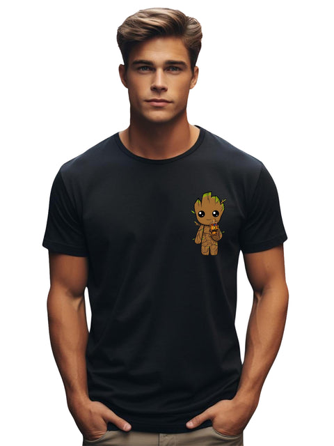 Adro Tshirt for Men | Anime T shirt for men | Graphic Printed T-shirt | Chest Printed Tshirt | Groot Anime Tshirt | T-shirts