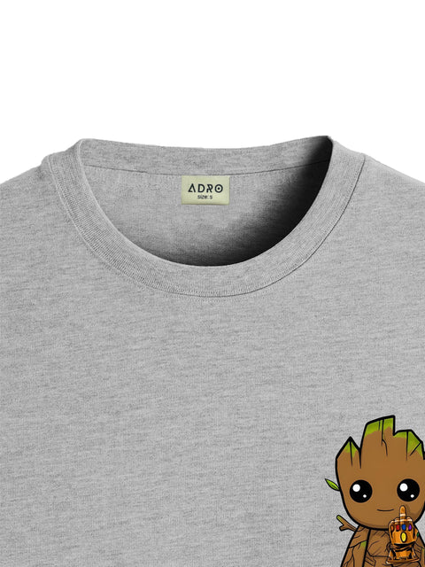 Adro Tshirt for Men | Anime T shirt for men | Graphic Printed T-shirt | Chest Printed Tshirt | Groot Anime Tshirt | T-shirts