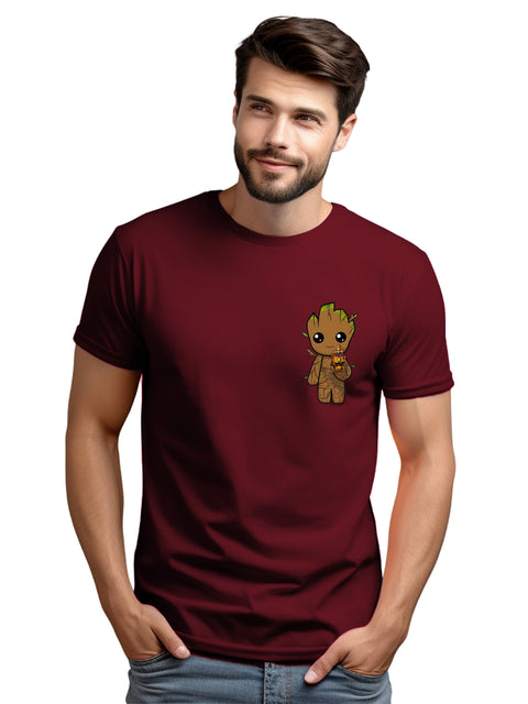 Adro Tshirt for Men | Anime T shirt for men | Graphic Printed T-shirt | Chest Printed Tshirt | Groot Anime Tshirt | T-shirts