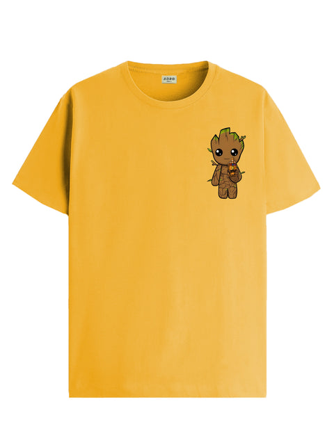 Adro Tshirt for Men | Anime T shirt for men | Graphic Printed T-shirt | Chest Printed Tshirt | Groot Anime Tshirt | T-shirts