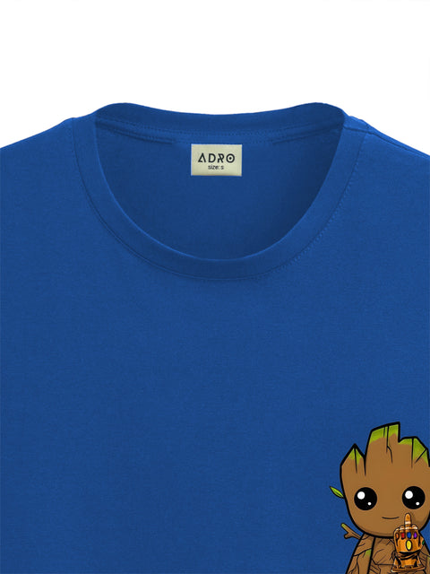 Adro Tshirt for Men | Anime T shirt for men | Graphic Printed T-shirt | Chest Printed Tshirt | Groot Anime Tshirt | T-shirts