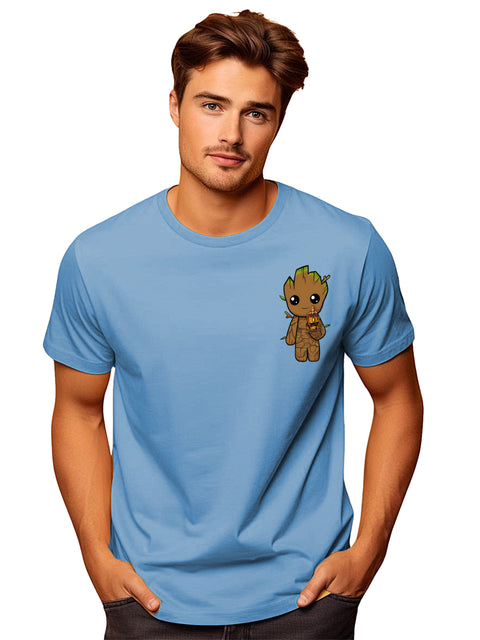 Adro Tshirt for Men | Anime T shirt for men | Graphic Printed T-shirt | Chest Printed Tshirt | Groot Anime Tshirt | T-shirts